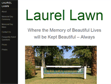 Tablet Screenshot of laurellawncemetery.com